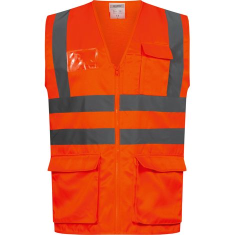 Gr .S (46/48) ANSGAR WARNSCHUTZWESTE ORANGE orange ANSGAR HIGH VISIBILITY VE (1/2)