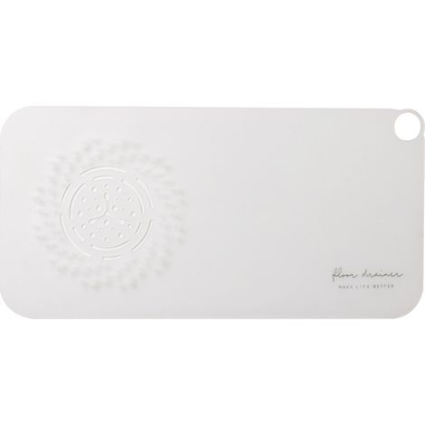 Tapis désodorisant multifonctionnel pour siphon de sol, anti-insectes et anti-obstruction avec forte aspiration pour salle de bain et douche, blanc (1/5)