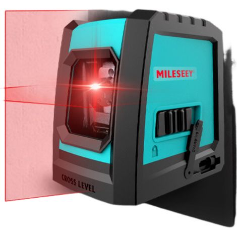 Niveau laser, double module laser horizontal, niveau laser à nivellement automatique, suspension d'image à structure de ligne verticale et horizontale commutable, batterie incluse