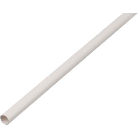 Alberts 484934 Tubo tondo  plastica, bianco  1000 x 12 x 1 mm