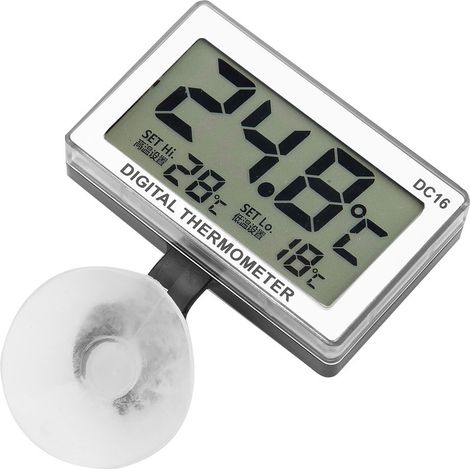 Thermomètre d'aquarium numérique LCD DC16 étanche, pour aquarium. (1/5)