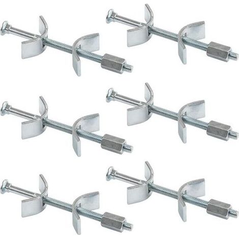 Connecteur de Meubles 100 mm - jonction plan de travail - ferrure d'assemblage - connecteur de plateau - Lot de 6 pour assemblage de plans de travail cuisine (1/5)