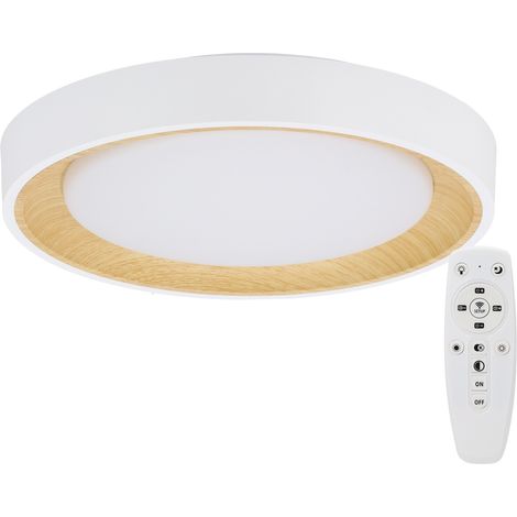 Plafón LED Decorativo 30W CCT 3000-6000ºK (Tonalidad Luz Regulable) Control Remoto Acabado Blanco