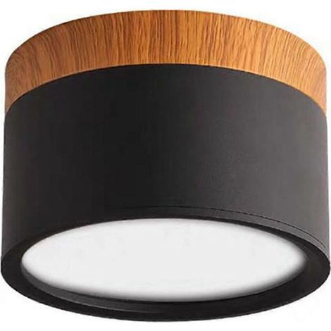 LED-Einbaustrahler für die Decke, skandinavischer Stil, für Eingangsbereich oder Wohnzimmer, schwarz (1/5)