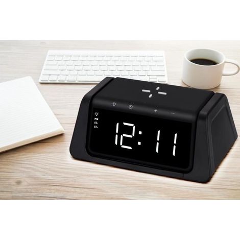 Réveil - LESENZ - LZ ALERT BLACK - Rechargeable USB - Compact et léger - Mixte (1/4)