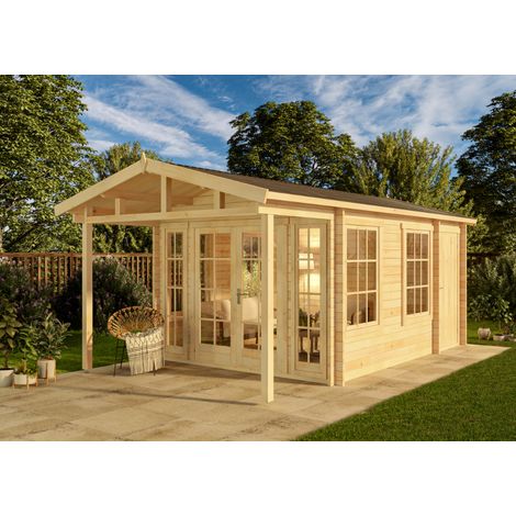 Abri de jardin Kim-Avant 40 Naturel , mm Épaisseur paroi 340 x 598 cm (1/5)