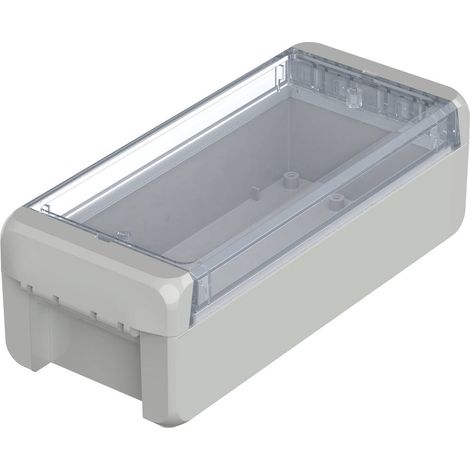 Bopla B 180806 PC-V0-G-7035 Bocube Gehäuse 96024125 Boîtier d'extérieur 191 x 80 x 60 Polycarbonate V0 gris clair (RAL (1/3)