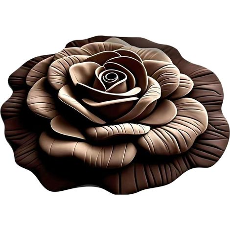 Tapis De Bain Antidérapant pour Salle De Bains, Tapis Absorbant 3D Fleurs (1/5)