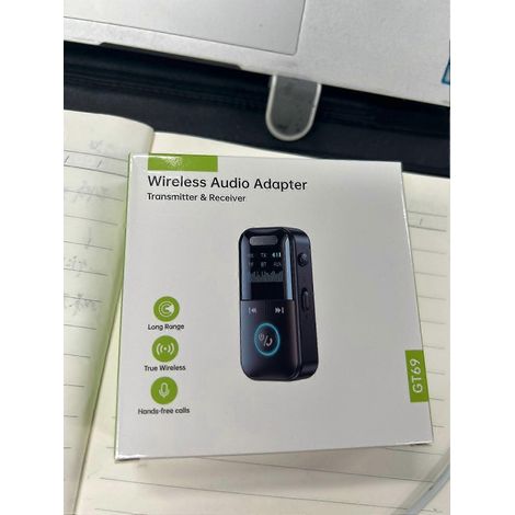 GT69 Drahtloser Bluetooth-Audioempfänger + -sender 2-in-1-Audioadapter mit Unterstützung für TF-Karten-Wiedergabe (1/4)