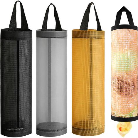 3 Pièces Support de Sac Plastique Poubelle pour Suspendre les Sacs Poubelle de Rangement Suspendu Filet Crochet Cuisine 3 Crochets (1/4)