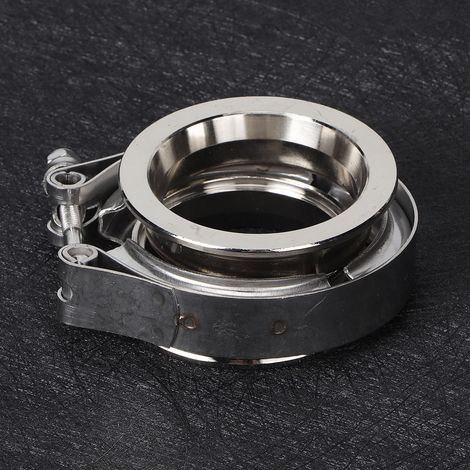 Collier de serrage en V en acier inoxydable avec bride pour tuyau d'échappement automobile (2,25 pouces - 57 mm) (1/5)