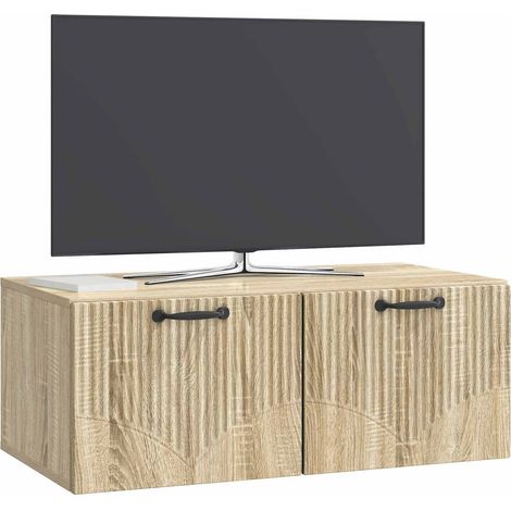 Maison Exclusive - Wandmontierter TV-Schrank Sonoma-Eiche 78,5 x