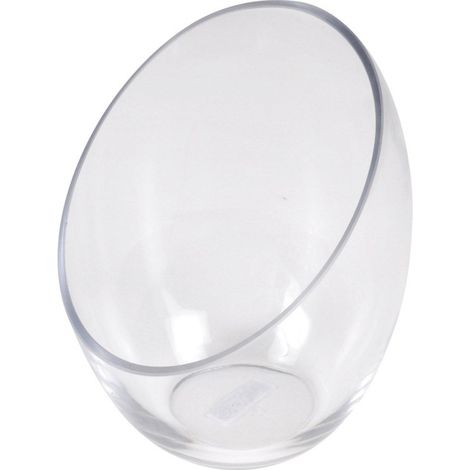Photophore Design "Biseauté" 18cm Transparent
