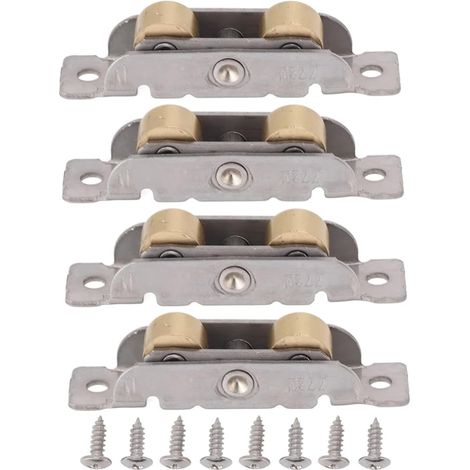 Sliding Door Castors for Patio Sliding Door Tandem Metal Roller Ball Bearing Steel Flat Wheel (1/5)