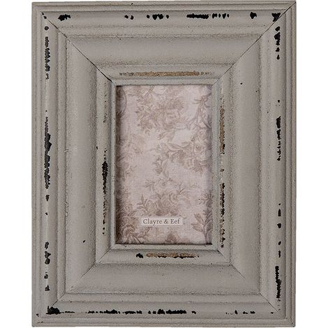 Cadre photo gris en MDF pour photo de format 5x7 cm - Dimensions 11 x 1 x 14 cm - PANGIVO (1/3)