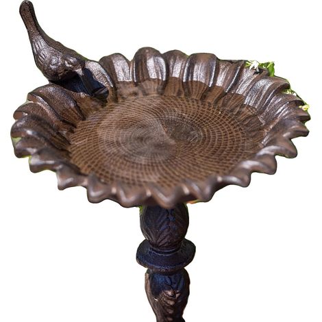 Mangeoire à oiseaux, fonte, facile à nettoyer, design durable, utilisation polyvalente, adaptée au jardin (1/5)