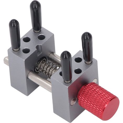 Mini étau, diamètre de serrage maximal de 3 cm, étau de table parallèle réglable, petite pince plate pour le modélisme et le bricolage. (1/5)