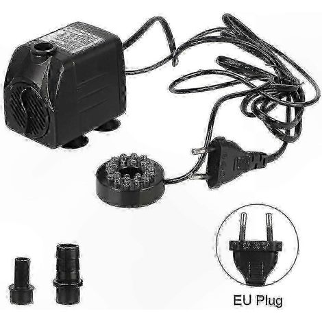 Pompe de fontaine submersible avec cordon d'alimentation, 12 lumières LED, fonctionnement ultra-silencieux, 15 watts. (1/5)