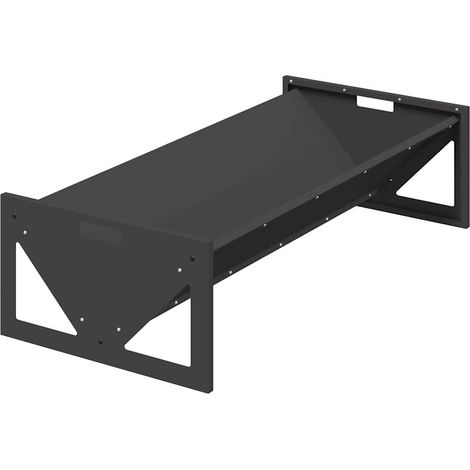 Trough d'alimentation pour le bétail Noir 108 x 50 x 28 cm