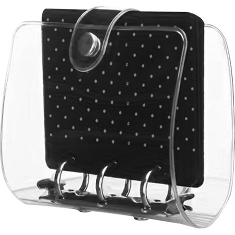 Support mural portable - Organiseur de bijoux pliable en feutre - Rangement multifonction pour colliers, bracelets, bagues, voyages, maison, portefeuille, bagages, sac à main, vacances, mariage (1/5)