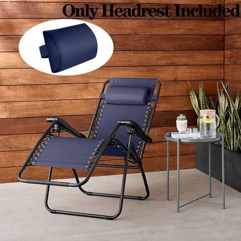 Appui-tête Chaise Longue 37x17cm, ergonomiques réglables inclinables plage/patio . (1/5)