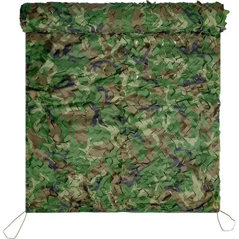 Filet de camouflage (2 x 2 m) - Couverture militaire - Pare-soleil pour bécasseau militaire - Décoration de jardin - Chasse (1/5)