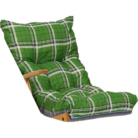 Cuscino imbottito per poltrona relax sdraio o dondolo - Verde Luk