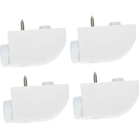 Verrou Fenêtre Coulissante Blanc 4 Pièces Sans Perçage (1/5)