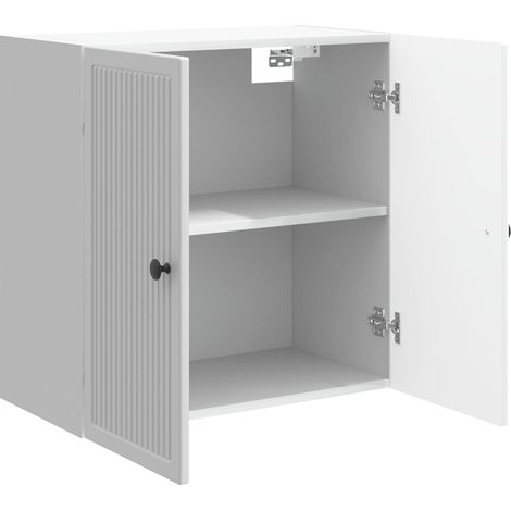 Armadietto a muro Mobiletto a muro Bianco Lucido 59 x 31 x 60 cm DAS938436 (1/5)
