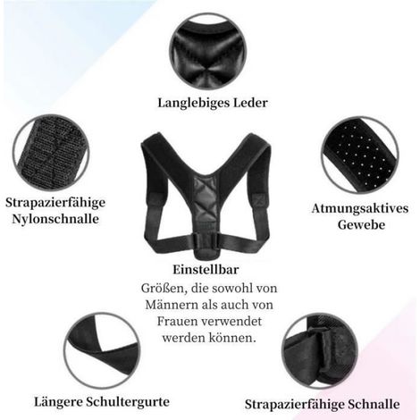 Correcteur de Posture - Non spécifié - 1PCS - Noir - Mixte - Fitness (1/4)