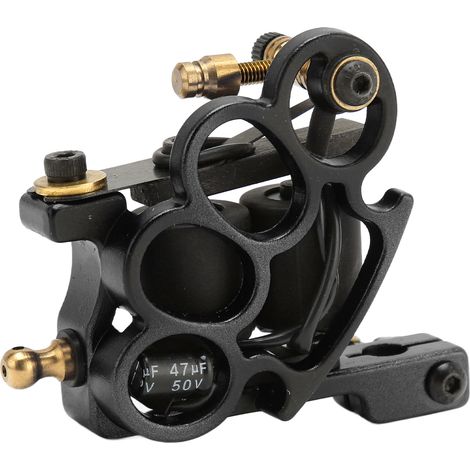 Machine à Tatouage Bobine 10 Wraps Légère Professionnelle Précise 5V pour Liner et Shader - Noir (1/5)