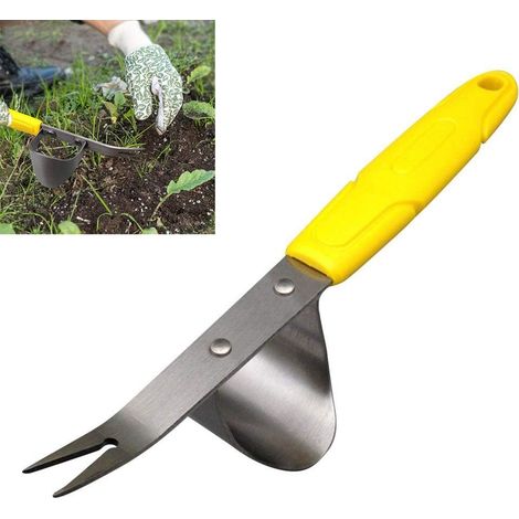Outil à main pour brûleur de mauvaises herbes de jardin fourchette en de de portable Acier Inoxydable (1/5)