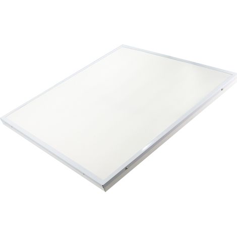 Plafon LED de superficie cuadrado 60x60 cm 50W 4200K, blanco slim