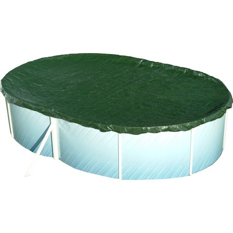 Steinbach Abdeckplane "Extra" für ovale Swimming Pool Stahlwandbecken, blau, 640 x 360 cm