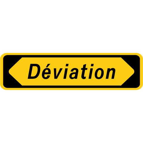 Signalisation de Travaux Temporaires Panneaux de Travaux Temporaires. Danger Chantier Temporaire - Déviation - Panneau rétroréfléchissant