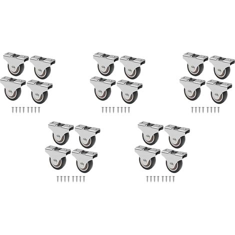 petites roulettes de 25 mm pour meubles roulettes pivotantes