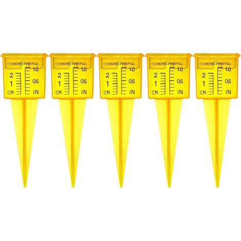 Regenmesser, 1 5 Zoll Kapazität, 1 5 Kapazität Regenmesser für den Außenbereich, Garten, Garten, Zuhause, Niederschlagsanzeige (1/5)