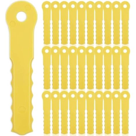 70289A 14867B Lot de 30 lames de rechange en nylon compatibles avec la tête de tondeuse à 3 lames Weed Warrior Push-N-Load et la tête Pivotrim Hybrid 2-N-1 universelle (1/4)