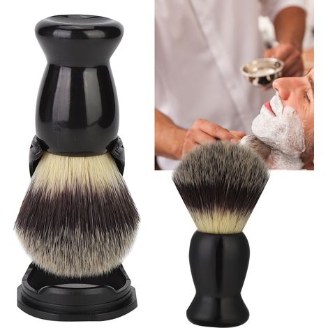 Support de Rangement pour Brosse à Barbe en Acrylic, Porte-Brosse de Rasage Noir, Organisateur pour Accessoires de Barbier (1/5)