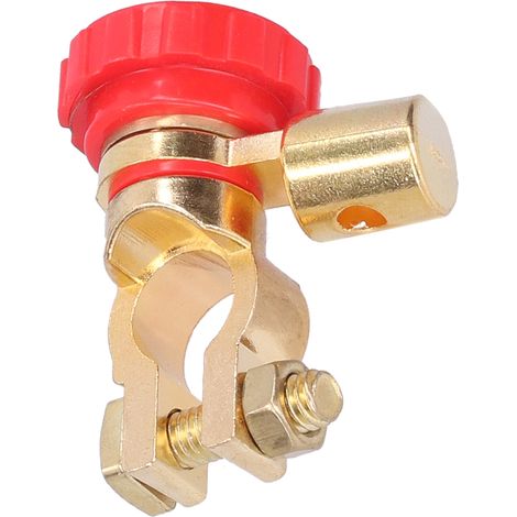 Universeller 17-mm-Diebstahlsicherungs-Batterietrennschalter, rot, für Auto, Boot, Yacht, Wohnmobil, LKW (1/5)