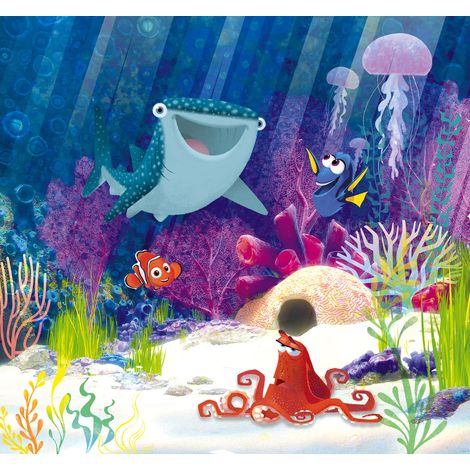 Papier peint panoramique enfant Dory Aqua Party (1/5)