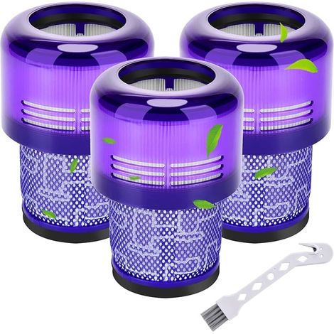 3 Aspirateur Filtres pour Dyson V11 Absolute Extra Pro Animal Torque Drive Motorhead V15 Detect SV14 SV17 SV22 Accessoires Remplacer DY-970013-02 &97001302
