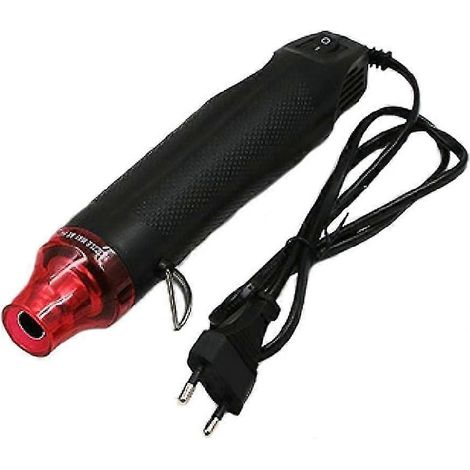 Mini pistolet thermique électrique 300 W portable pour loisirs créatifs : gaufrage, emballage sous film rétractable PVC, séchage de peinture, argile, tampons en caoutchouc, outil multifonction à main. (1/4)