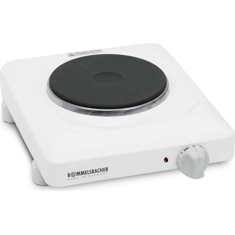 Rommelsbacher THS 815 Piastra Singola, Acciaio, Bianco (1/4)