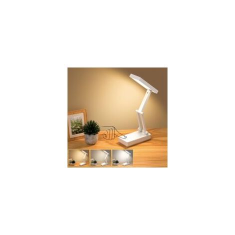Lampe de bureau rechargeable 8000mAh – Lampe tactile LED pliable avec 3 niveaux de luminosité – Idéale pour lecture et bureau (1/5)