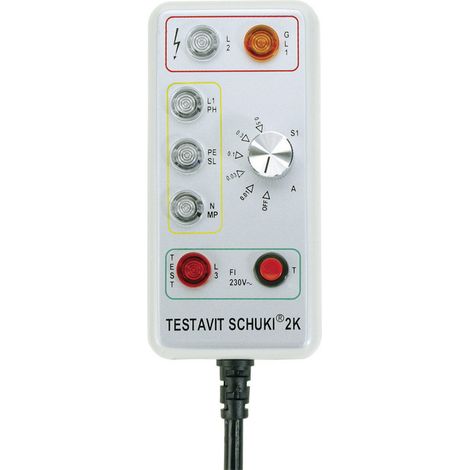 Testboy Testavit Schuki 2K Steckdosentester CAT III 300 V LED (1/3)