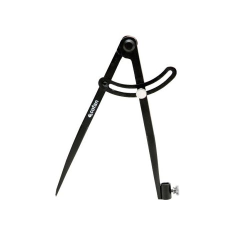Compás de puntas con soporte para sostener el lapicero y fijador de medidas 09514290