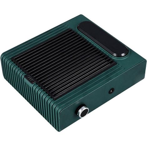 Nageldesign-Staubsauger, regulierbare Geschwindigkeit, 80 W, herausnehmbare Filterkartusche, geräuscharm, ABS-Material, Nagelstaubsauger, grün, EU-Stecker, YMMR (1/5)
