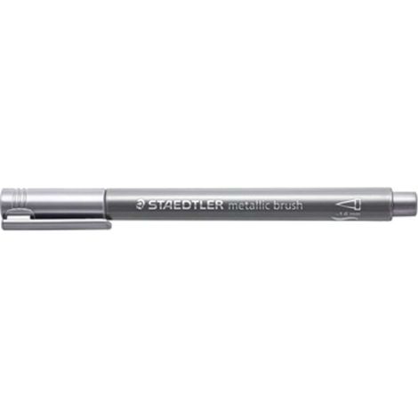 Marker Metallic Brush Argento Staedtler X10