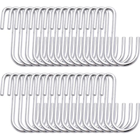 Crochet de cuisine, salle de bain, magasin de vêtements, maison, multifonctionnel, chromé, en forme de S (1/5)